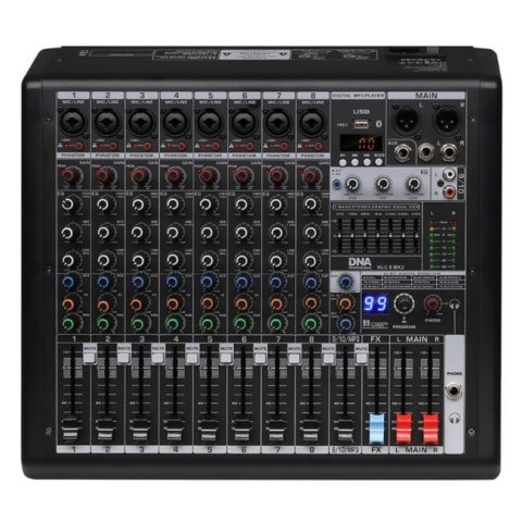 DNA HLC 8 MK2 analogowy mikser dźwięku 8 kanałów U DNA HLC 8 MK2 analogowy mikser dźwięku 8 kanałów U
