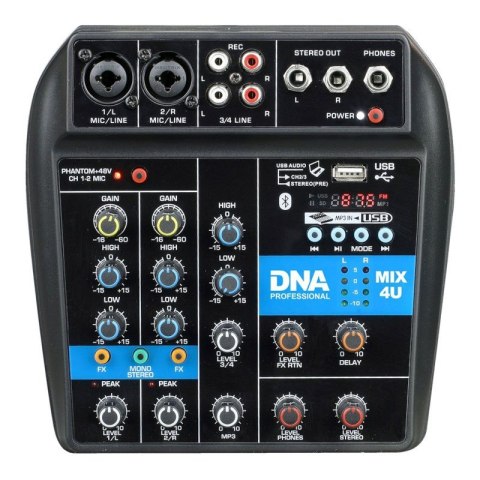 DNA MIX 4U - Mikser audio USB MP3 Bluetooth DNA MIX 4U - Mikser audio USB MP3 Bluetooth