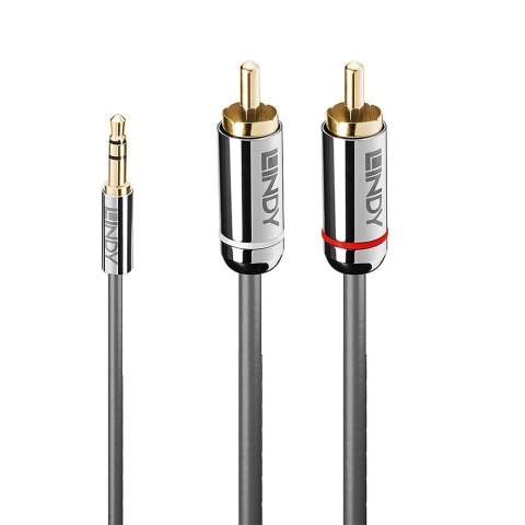 Lindy 35336 kabel audio 5 m 3.5mm 2 x RCA Antracyt Lindy 35336 kabel audio 5 m 3.5mm 2 x RCA Antracyt