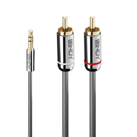 Lindy 35336 kabel audio 5 m 3.5mm 2 x RCA Antracyt Lindy 35336 kabel audio 5 m 3.5mm 2 x RCA Antracyt
