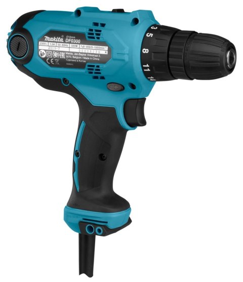 Makita DF0300 wiertło 1500 RPM Zamek centralny 1,2 kg Czarny, Niebieski Makita DF0300 wiertło 1500 RPM Zamek centralny 1,2 kg Czarny, Niebieski
