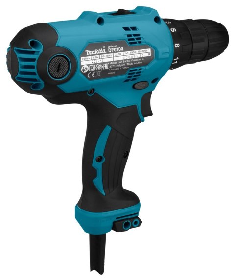 Makita DF0300 wiertło 1500 RPM Zamek centralny 1,2 kg Czarny, Niebieski Makita DF0300 wiertło 1500 RPM Zamek centralny 1,2 kg Czarny, Niebieski