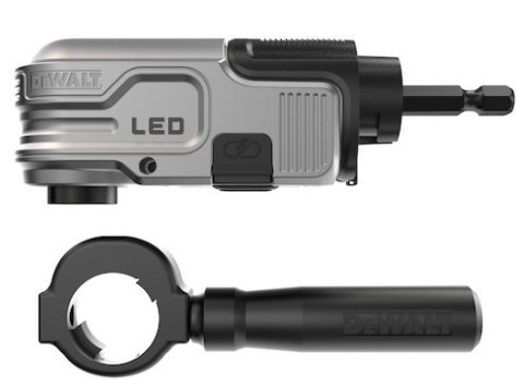 DEWALT przystawka kątowa HEX z oświetleniem LED