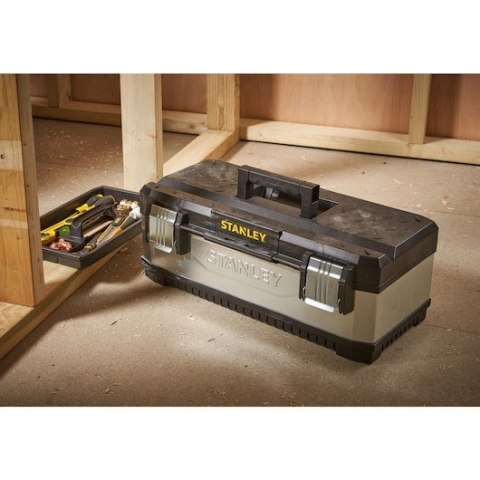 Black & Decker 1-95-619 walizka na narzędzia Czarny, Srebrny Plastik, Stal Black & Decker 1-95-619 walizka na narzędzia Czarny, Srebrny Plastik, Stal
