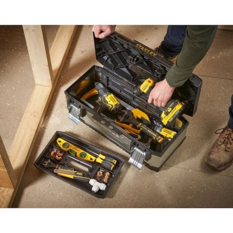 Black & Decker 1-95-619 walizka na narzędzia Czarny, Srebrny Plastik, Stal Black & Decker 1-95-619 walizka na narzędzia Czarny, Srebrny Plastik, Stal