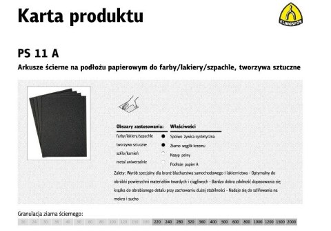 K.PAPIER ŚCIER.WODNY P2000 PS11A/50szt K.PAPIER ŚCIER.WODNY P2000 PS11A/50szt