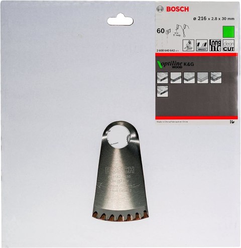Bosch ?2608640642 ostrze do piły tarczowej 21,6 cm 1 szt. Bosch ?2608640642 ostrze do piły tarczowej 21,6 cm 1 szt.