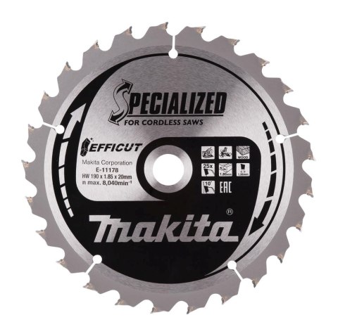 Makita E-11140 ostrze do piły tarczowej 1 szt. Makita E-11140 ostrze do piły tarczowej 1 szt.