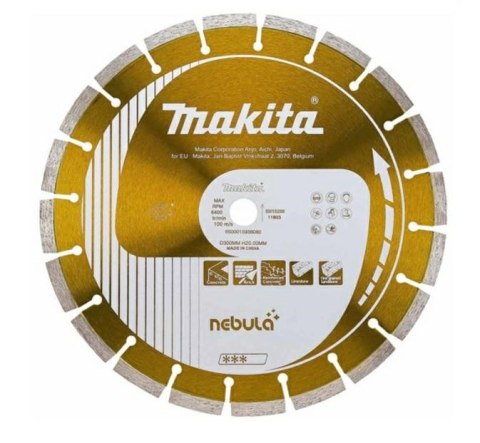 Makita tarcza diamentowa 300x20mm segment (sucho/mokro) beton Makita tarcza diamentowa 300x20mm segment (sucho/mokro) beton