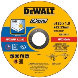 TARCZA METAL 125x1,0mm INOX /100szt DT2054 .DEWALT