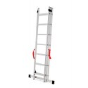 AWTOOLS drabina aluminiowa BASIC 3x6 STOPNI 150kg