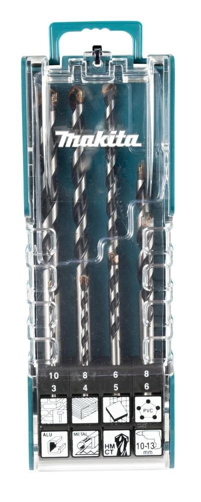 MAKITA ZESTAW WIERTEŁ UNIWERSALNYCH HM/CT 8szt. MAKITA ZESTAW WIERTEŁ UNIWERSALNYCH HM/CT 8szt.