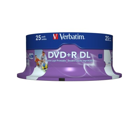 Płyta DVD Verbatim 43667 (8,5GB; 8x; 25szt.; Cake) Płyta DVD Verbatim 43667 (8,5GB; 8x; 25szt.; Cake)