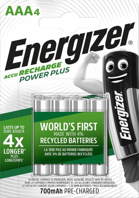 ENERGIZER BATERIE AKUMULATOROWE DO PONOWNEGO NAŁADOWANIA, POWER PLUS AAA HR3/4 700mAh ENERGIZER BATERIE AKUMULATOROWE DO PONOWNEGO NAŁADOWANIA, POWER PLUS AAA HR3/4 700mAh