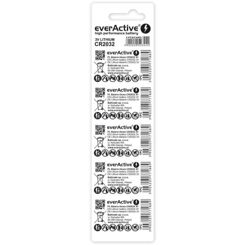 EVERACTIVE BATERIE LITOWE CR20325BL BLISTER- 5 SZT. EVERACTIVE BATERIE LITOWE CR20325BL BLISTER- 5 SZT.