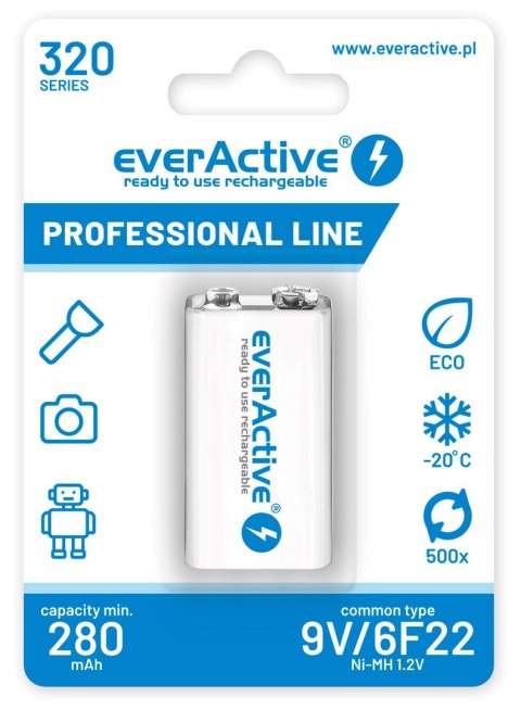 Zestaw akumulatorków everActive EVHRL22-320 (320 mah ; Ni-MH) Zestaw akumulatorków everActive EVHRL22-320 (320 mah ; Ni-MH)