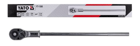 Yato YT-1360 klucz zapadkowy Stal chromowo-wanadowa 19 mm 1 szt. Stal nierdzewna 24
