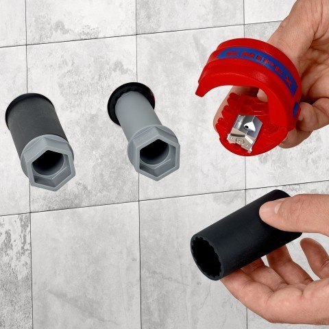 KNIPEX ręczny obcinak do rur PCV i tulejek uszczelniających KNIPEX ręczny obcinak do rur PCV i tulejek uszczelniających