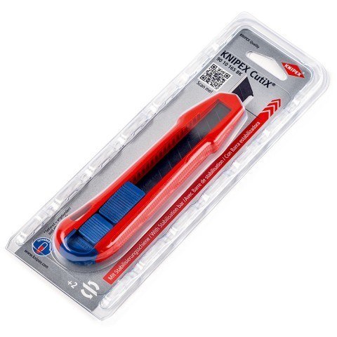 Nóż odłamywany Knipex CutiX® Czarny, Niebieski, Czerwony Nóż odłamywany Knipex CutiX® Czarny, Niebieski, Czerwony