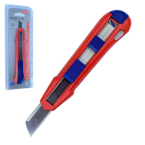 Nóż odłamywany Knipex CutiX® Czarny, Niebieski, Czerwony Nóż odłamywany Knipex CutiX® Czarny, Niebieski, Czerwony
