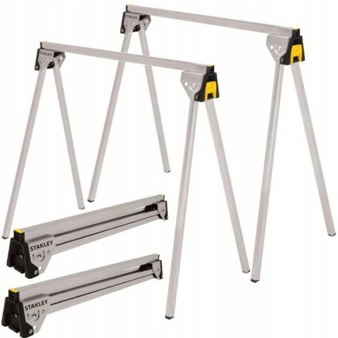 Stanley STST81337-1 kozioł do piłowania 2 szt. Aluminium, Stal Możliwość złożenia Stanley STST81337-1 kozioł do piłowania 2 szt. Aluminium, Stal Możliwość złożenia