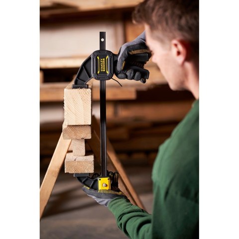 Zacisk stolarski Stanley FATMAX L 60 cm Czarny, Żółty Zacisk stolarski Stanley FATMAX L 60 cm Czarny, Żółty