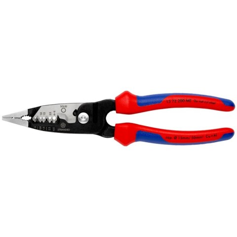 Knipex 13 72 200 ME narzędzie do zdejmowania izolacji Czarny, Niebieski, Czerwony, Stal nierdzewna Knipex 13 72 200 ME narzędzie do zdejmowania izolacji Czarny, Niebieski, Czerwony, Stal nierdzewna
