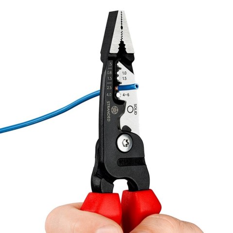 Knipex 13 72 200 ME narzędzie do zdejmowania izolacji Czarny, Niebieski, Czerwony, Stal nierdzewna Knipex 13 72 200 ME narzędzie do zdejmowania izolacji Czarny, Niebieski, Czerwony, Stal nierdzewna