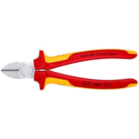 Knipex 70 06 180 szczypce Szczypce tnące ukośne Knipex 70 06 180 szczypce Szczypce tnące ukośne