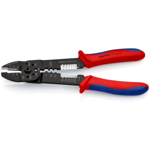 Knipex 97 32 240 zaciskarka kablowa Narzędzie do zaciskania Czarny, Niebieski, Czerwony Knipex 97 32 240 zaciskarka kablowa Narzędzie do zaciskania Czarny, Niebieski, Czerwony