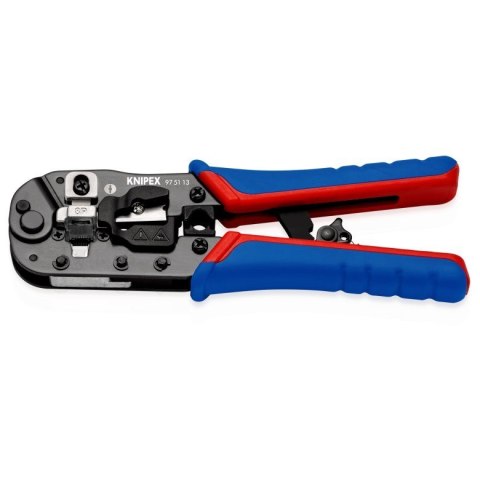 Knipex 97 51 13 zaciskarka kablowa Narzędzie do zaciskania Czarny, Niebieski, Czerwony Knipex 97 51 13 zaciskarka kablowa Narzędzie do zaciskania Czarny, Niebieski, Czerwony