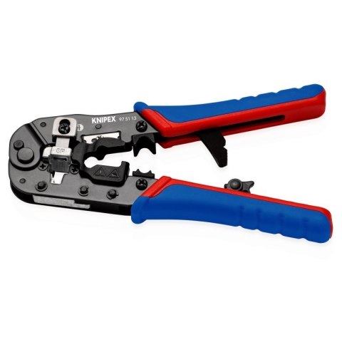 Knipex 97 51 13 zaciskarka kablowa Narzędzie do zaciskania Czarny, Niebieski, Czerwony Knipex 97 51 13 zaciskarka kablowa Narzędzie do zaciskania Czarny, Niebieski, Czerwony