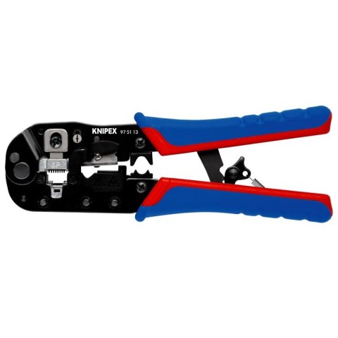 Knipex 97 51 13 zaciskarka kablowa Narzędzie do zaciskania Czarny, Niebieski, Czerwony Knipex 97 51 13 zaciskarka kablowa Narzędzie do zaciskania Czarny, Niebieski, Czerwony