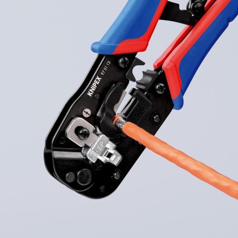 Knipex 97 51 13 zaciskarka kablowa Narzędzie do zaciskania Czarny, Niebieski, Czerwony Knipex 97 51 13 zaciskarka kablowa Narzędzie do zaciskania Czarny, Niebieski, Czerwony