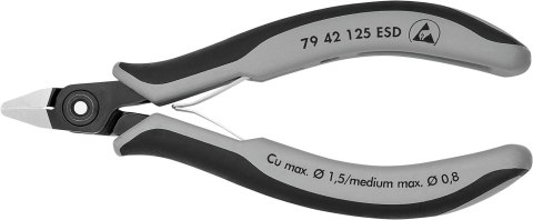 Szczypce RSEK-125 OKS obc. boczne precyzyjne Knipex Szczypce RSEK-125 OKS obc. boczne precyzyjne Knipex