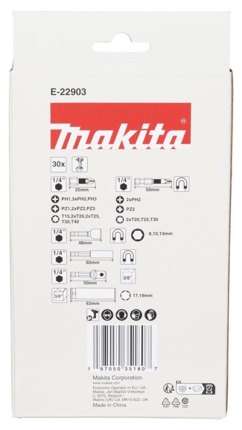 Makita E-22903 końcówka wkrętakowa Makita E-22903 końcówka wkrętakowa