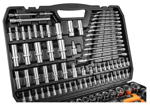 Zestaw kluczy Neo Tools 300 elementów 1/2", 3/8", 1/4" Zestaw kluczy Neo Tools 300 elementów 1/2", 3/8", 1/4"
