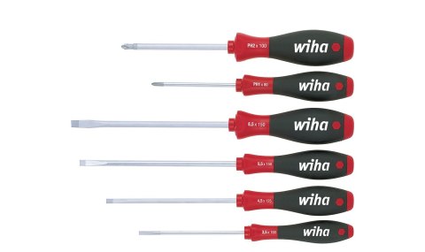 Zestaw wkrętaków softfinish płaski, Phillips, 6-częściowy Zestaw wkrętaków softfinish płaski, Phillips, 6-częściowy