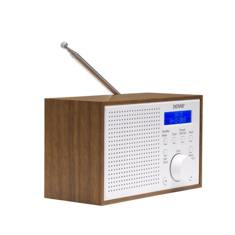 Kompaktowe radio DAB+/FM Denver DAB-46 białe Kompaktowe radio DAB+/FM Denver DAB-46 białe