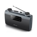 Muse M-058 R Przenośny Analogowy Czarny, Szary