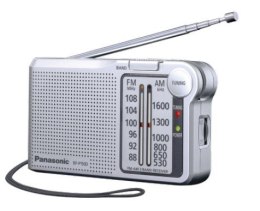 Radio kieszonkowe kompaktowe Panasonic RF-P150DEG-S (kolor srebrny)