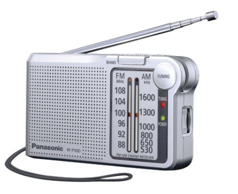 Radio kieszonkowe kompaktowe Panasonic RF-P150DEG-S (kolor srebrny)