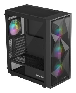 NATEC OBUDOWA GAMINGOWA GENESIS DIAXID 605 ARGB MIDI TOWER USB-C Z OKNEM CZARNA
