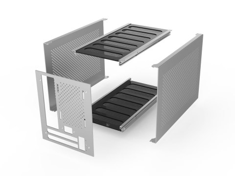 Streacom DA2 Mini Tower Srebrny Streacom DA2 Mini Tower Srebrny