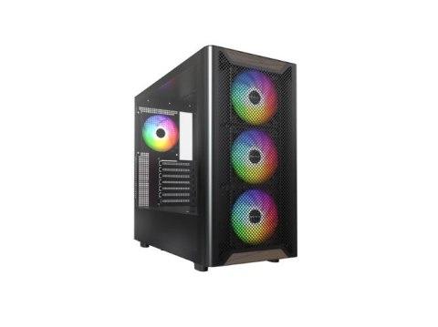 Drewniana obudowa PC Montech XR, Midi-Tower, ATX, ARGB, szkło hartowane Drewniana obudowa PC Montech XR, Midi-Tower, ATX, ARGB, szkło hartowane