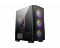 MSI MAG FORGE M100A zabezpieczenia & uchwyty komputerów Micro Tower Czarny, Przezroczysty