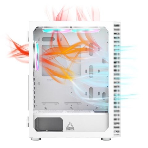 Obudowa komputerowa Montech X3 TG RGB biała Obudowa komputerowa Montech X3 TG RGB biała