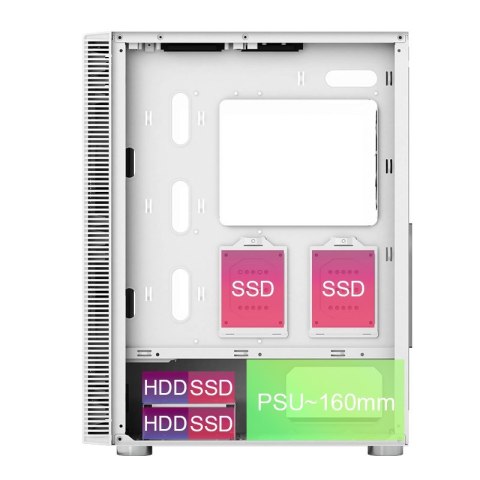 Obudowa komputerowa Montech X3 TG RGB biała Obudowa komputerowa Montech X3 TG RGB biała