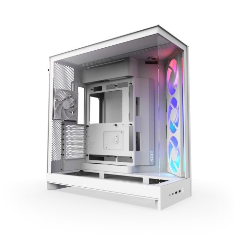 Obudowa NZXT H9 Flow RGB Midi Tower Biały Obudowa NZXT H9 Flow RGB Midi Tower Biały