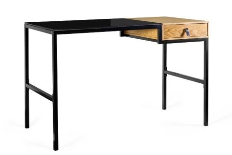 Biurko z szufladą 120x60 LESTE czarny/dąb Biurko z szufladą 120x60 LESTE czarny/dąb